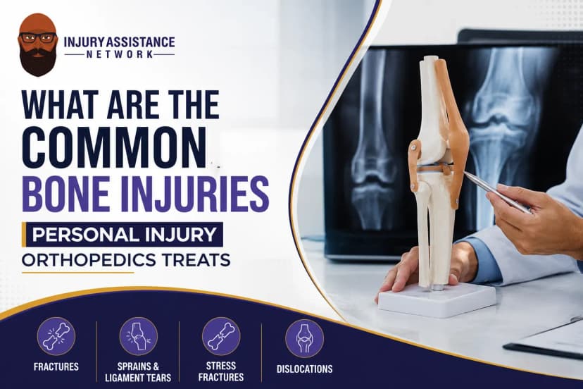 Bone fracture diagnosis and treatment in personal injury orthopedics