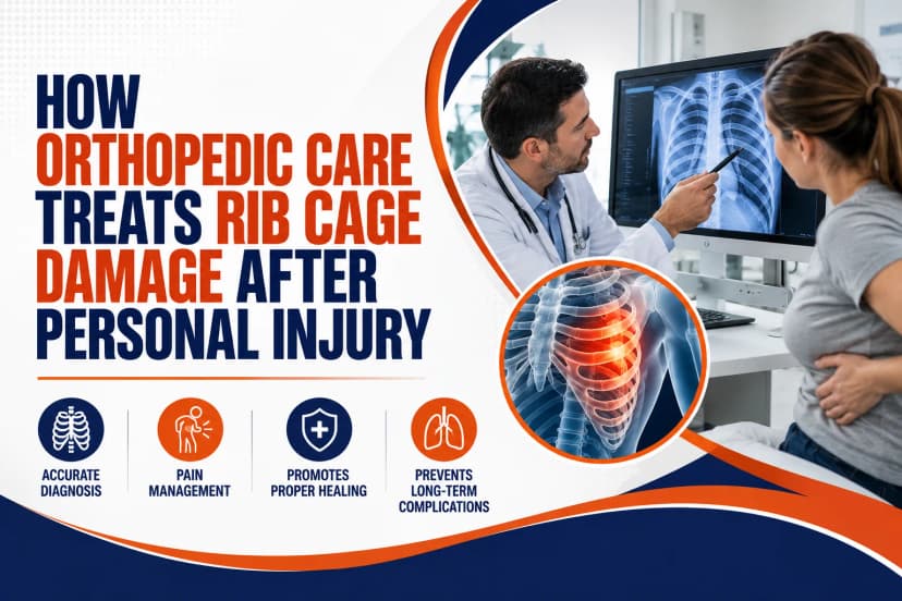 Orthopedic Care Treats Rib Cage Damage After Personal Injury